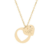 Heart Cutout Necklace (Engraving)