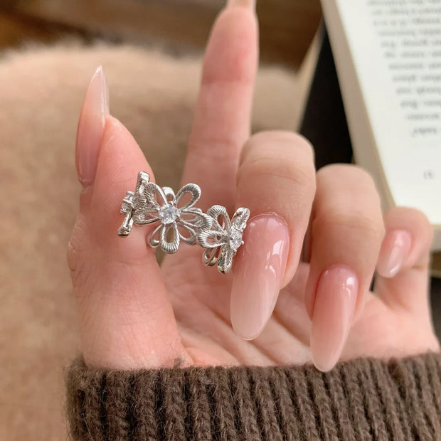 Silk Embroidered Kaleidoscope Ring For Women