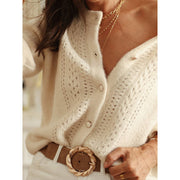 Women's 2025 Trendy Cardigan Sweater Long Sleeve Open Front, Button Down Jacket Style Fall Knitwear